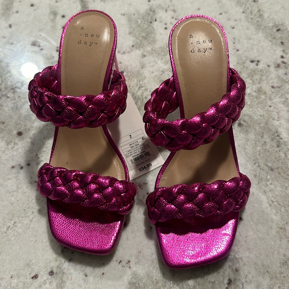 A New Day Target pink braided heel